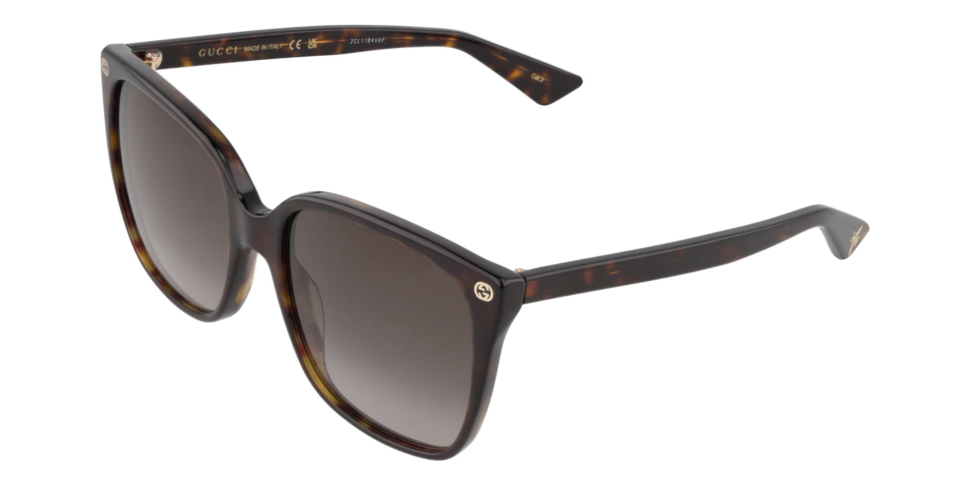 Gucci GG0022-Tortoise With Brown Lenses