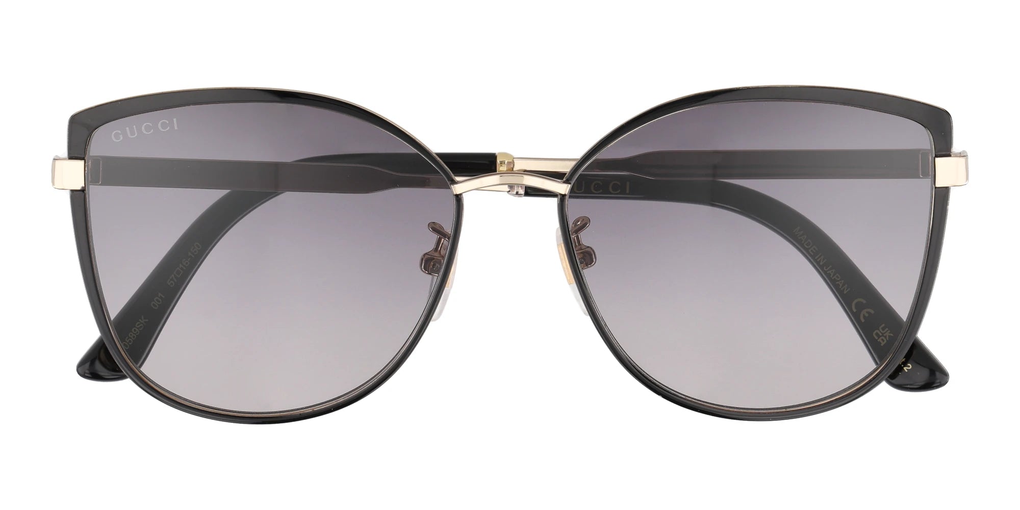 Gucci GG0589-Black With Grey Gradient