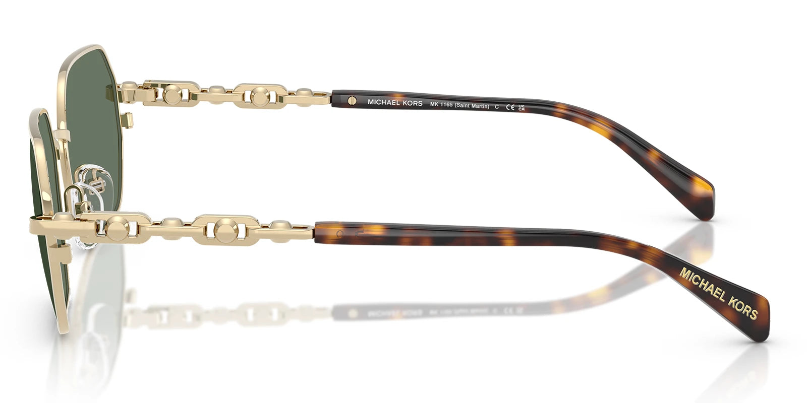 Michael Kors MK1165-Gold With Green Lenses