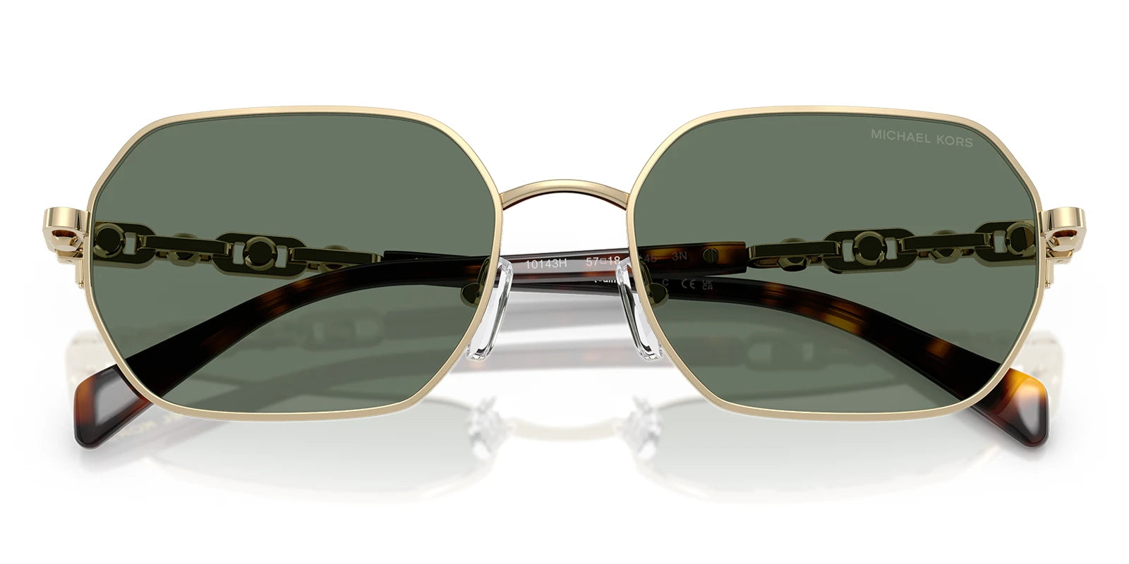 Michael Kors MK1165-Gold With Green Lenses