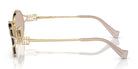 Miu Miu MU52Y-Gold With Brown Lenses