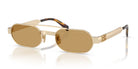 Miu Miu MUB52-Gold With Brown Lenses