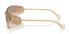 Miu Miu MU A51S-Gold With Brown Lenses