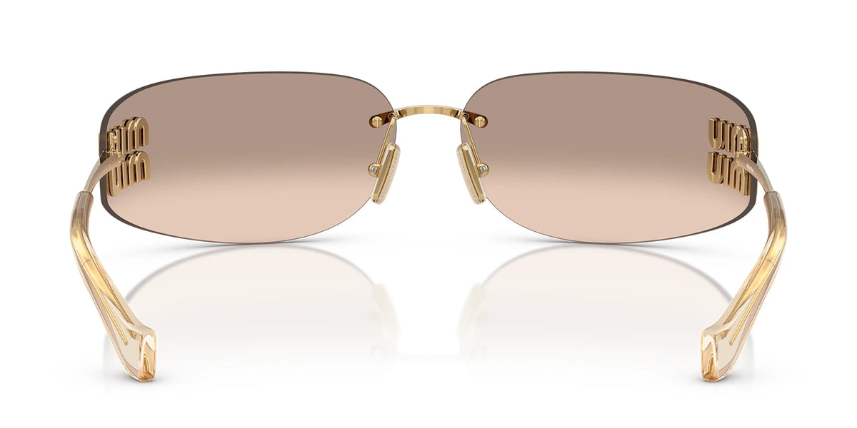 Miu Miu MU A51S-Gold With Brown Lenses