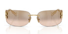Miu Miu MU A51S-Gold With Brown Lenses