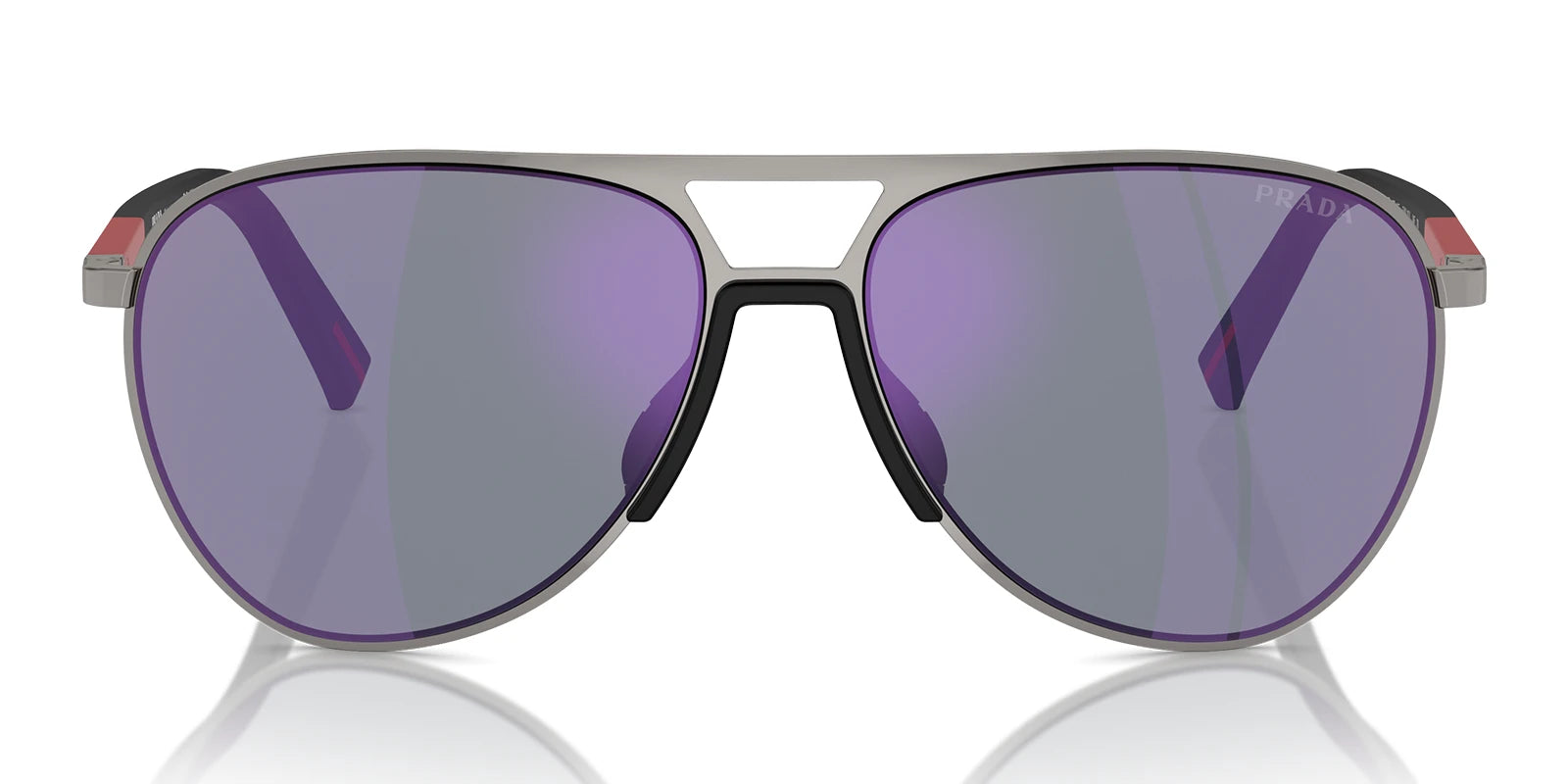 PRADA LINEA ROSSA PS53ZS-Gunmetal With Blue Lenses