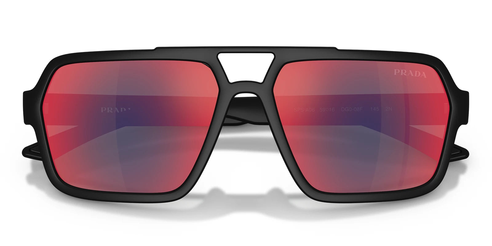 PRADA LINEA ROSSA PSA06S-Black / Mirror Blue Red