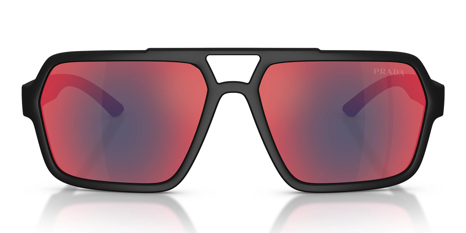 PRADA LINEA ROSSA PSA06S-Black / Mirror Blue Red