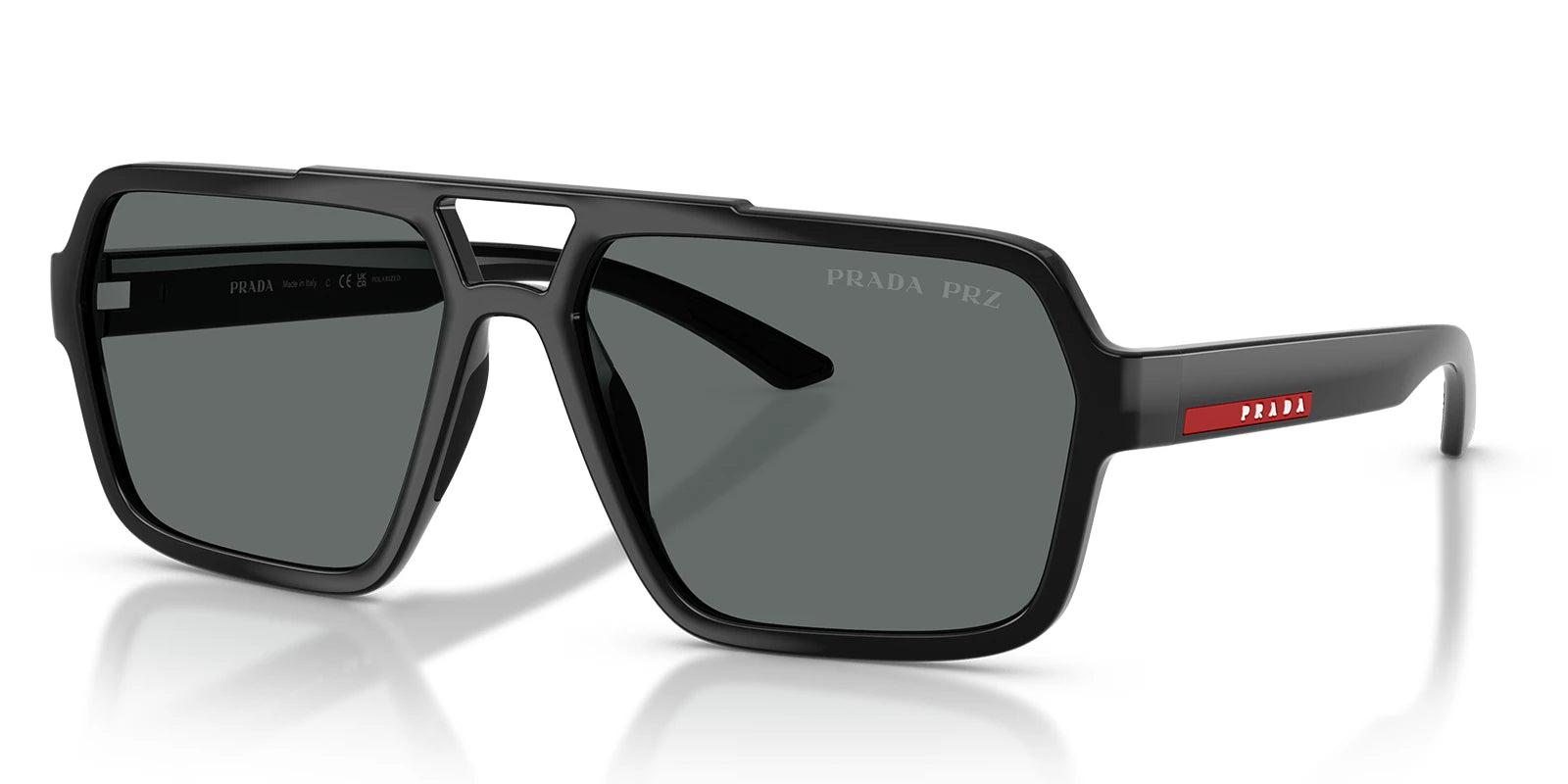PRADA LINEA ROSSA PSA06S-Matte Black / Grey Polarized