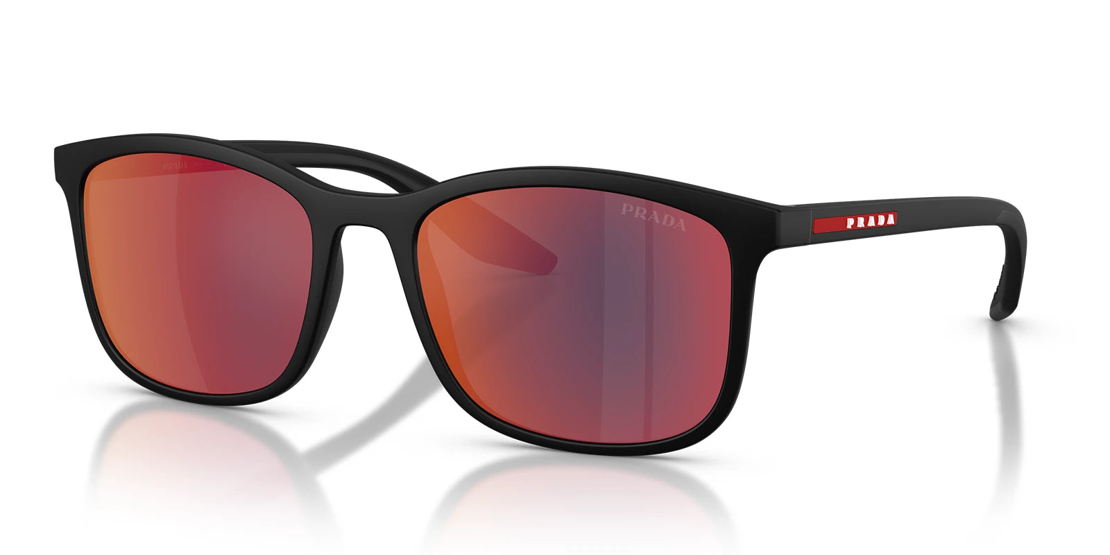 PRADA LINEA ROSSA PSA08S-Black / Mirror Blue Red