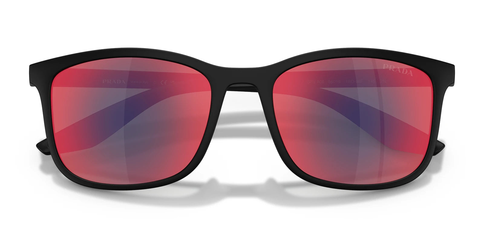 PRADA LINEA ROSSA PSA08S-Black / Mirror Blue Red