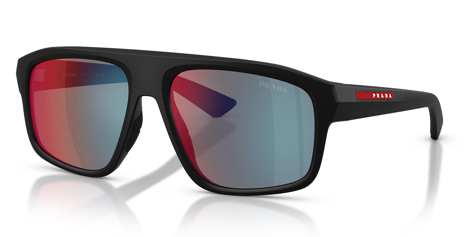 PRADA LINEA ROSSA PSB02S-Black / Mirror Blue Red
