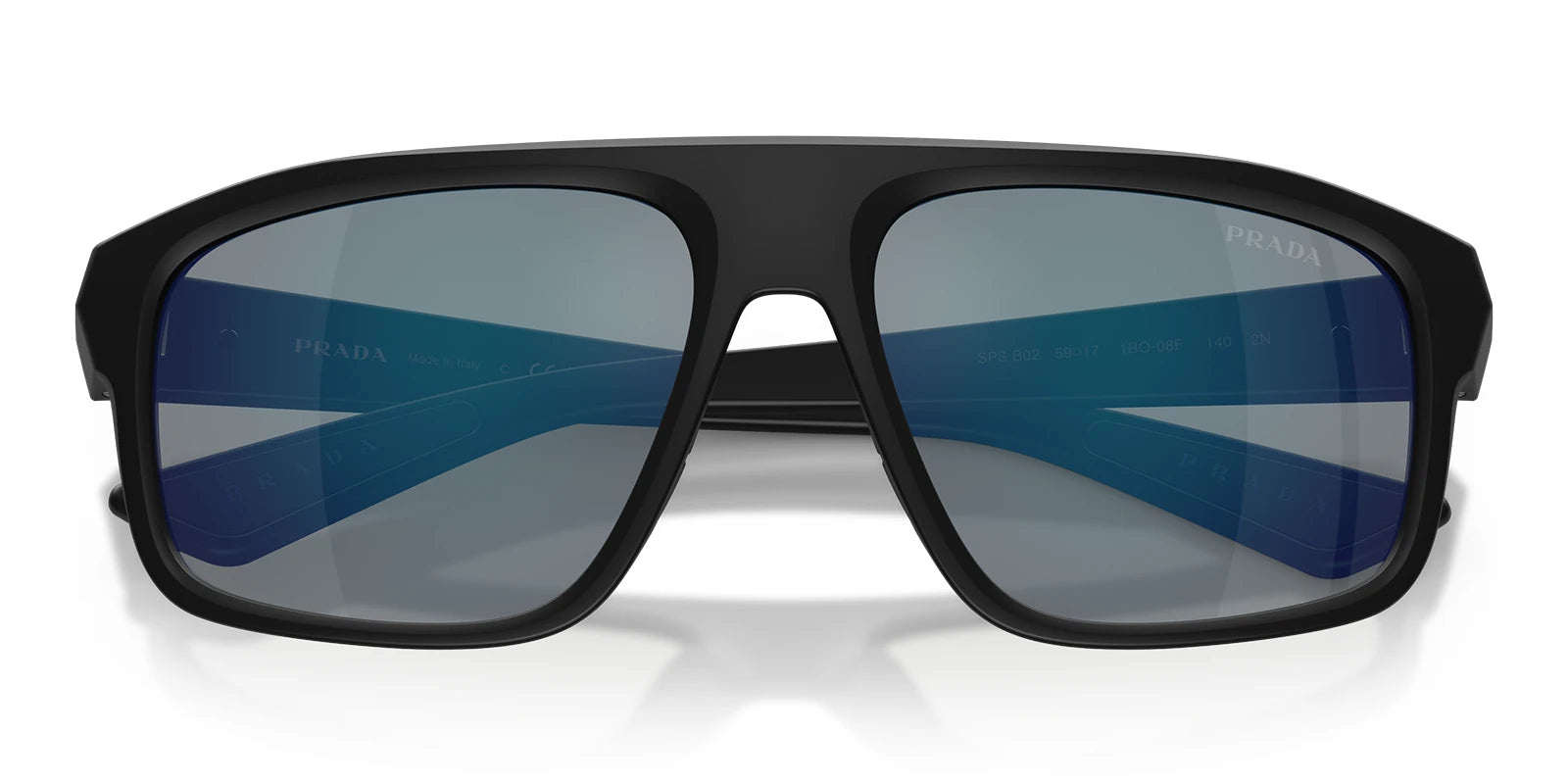 PRADA LINEA ROSSA PSB02S-Black / Mirror Blue Red