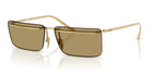 PRADA PRC53S-Gold With Brown Lenses
