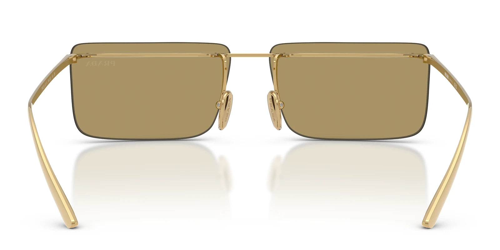 PRADA PRC53S-Gold With Brown Lenses