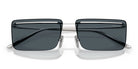 PRADA PRC53S-Silver With Blue Lenses
