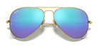 RayBan RB3025-Gold / Blue flash