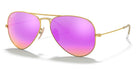 RayBan RB3025-Gold / Cyclamen Flash Polarized