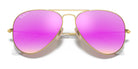 RayBan RB3025-Gold / Cyclamen Flash Polarized