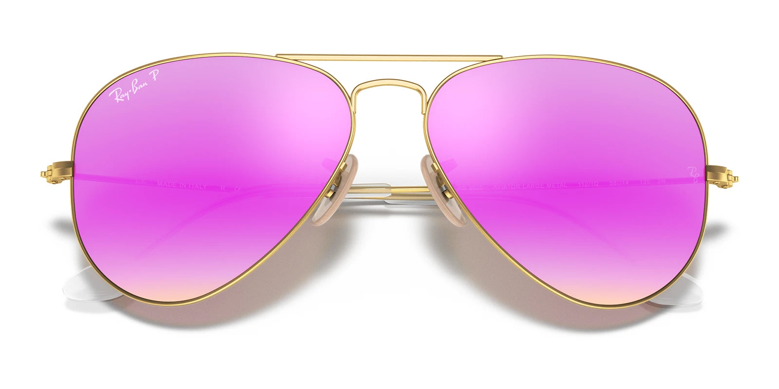 RayBan RB3025-Gold / Cyclamen Flash Polarized