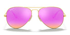 RayBan RB3025-Gold / Cyclamen Flash Polarized