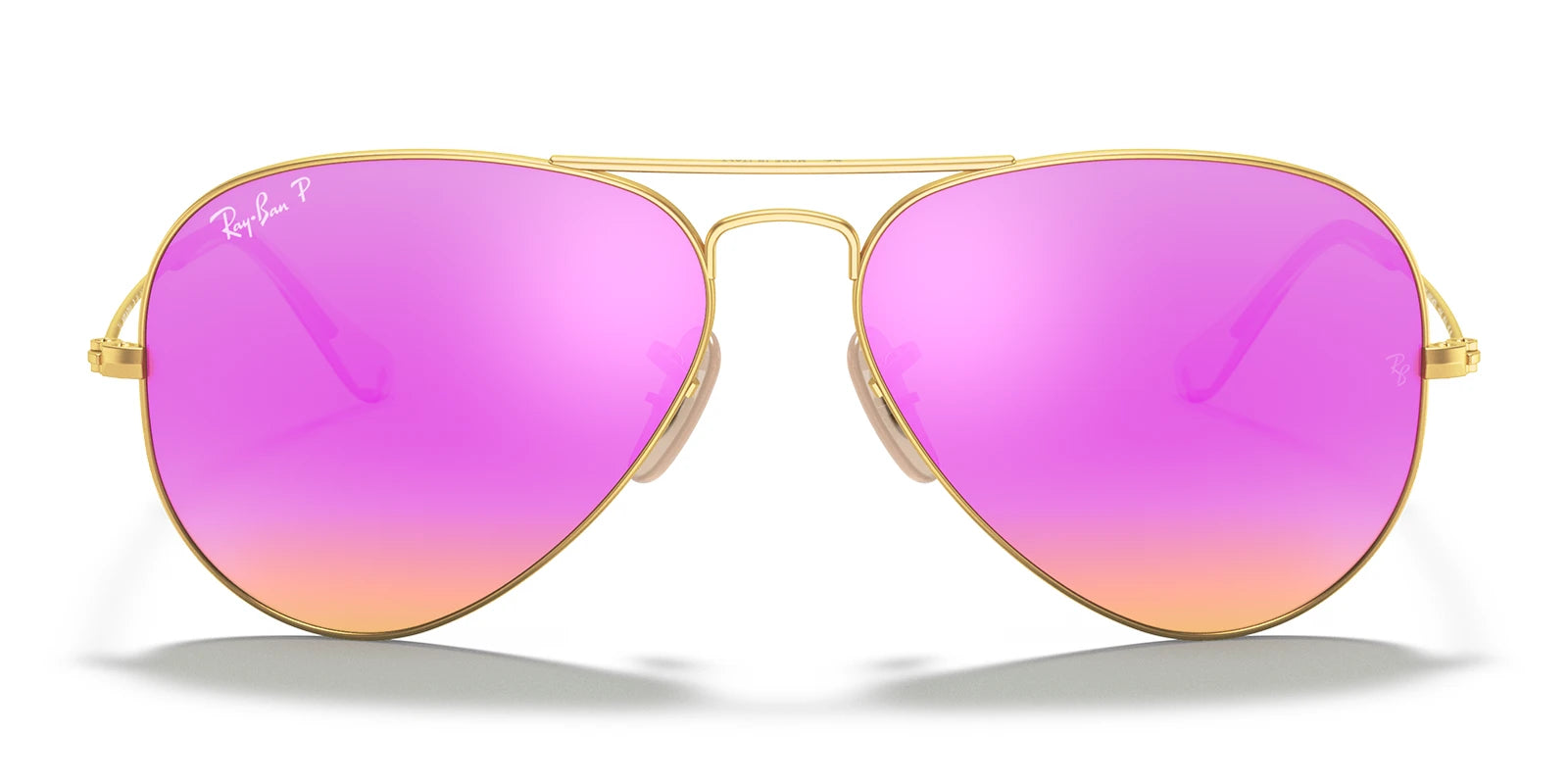 RayBan RB3025-Gold / Cyclamen Flash Polarized