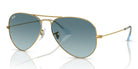 RayBan RB3025-Gold With Blue Lenses
