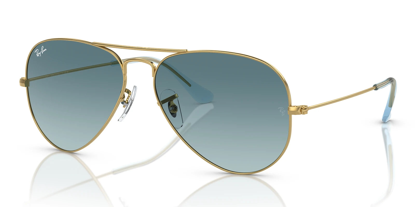 RayBan RB3025-Gold With Blue Lenses