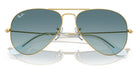 RayBan RB3025-Gold With Blue Lenses