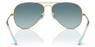 RayBan RB3025-Gold With Blue Lenses