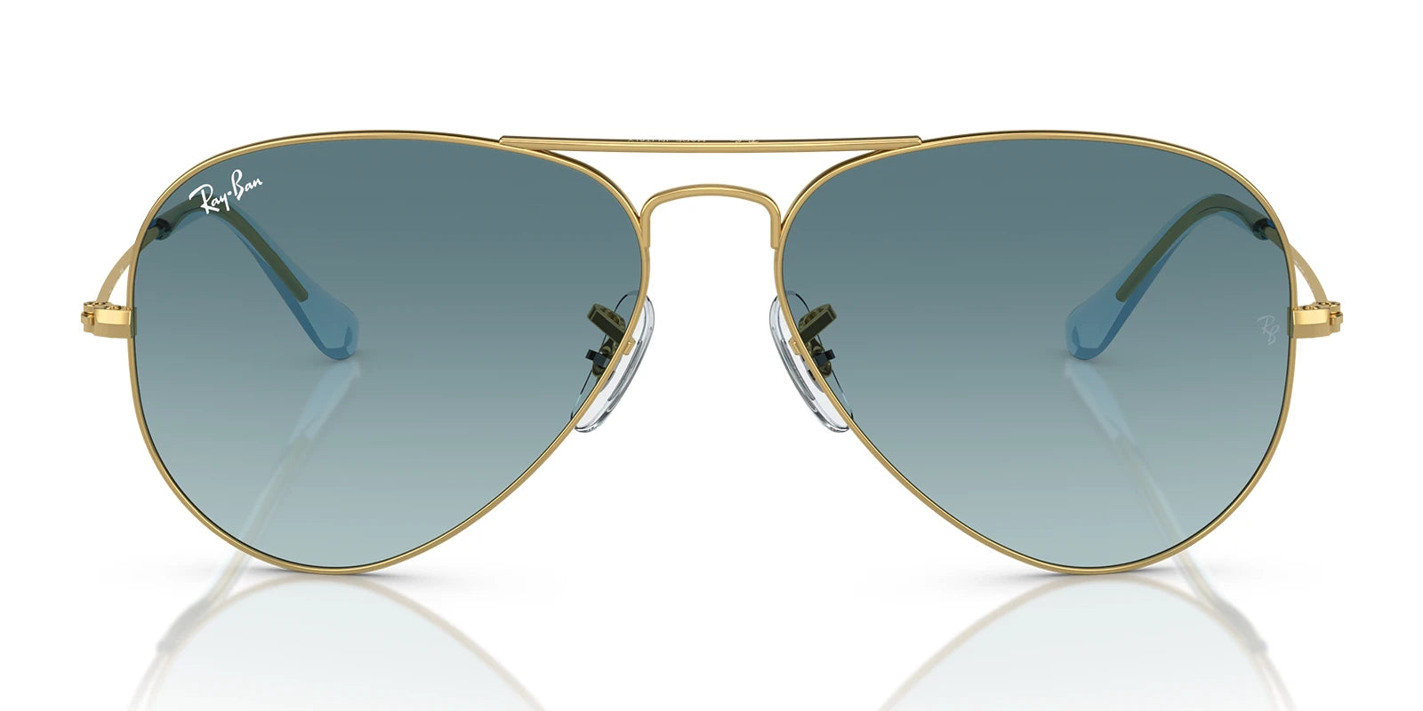 RayBan RB3025-Gold With Blue Lenses