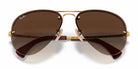RayBan RB3449-Arista Gold /  Light brown