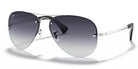 RayBan RB3449-Silver / Grey gradient