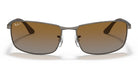RayBan RB3498-GunMetal / Brown Polarized