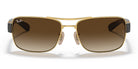 RayBan RB3522-Arista Gold / Light brown