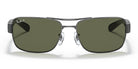 RayBan RB3522-Gunmetal / G-15 Green
