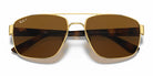 RayBan RB3663-Arista Gold / Brown Polarized