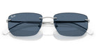 RayBan RB3768-Silver With Blue Lenses