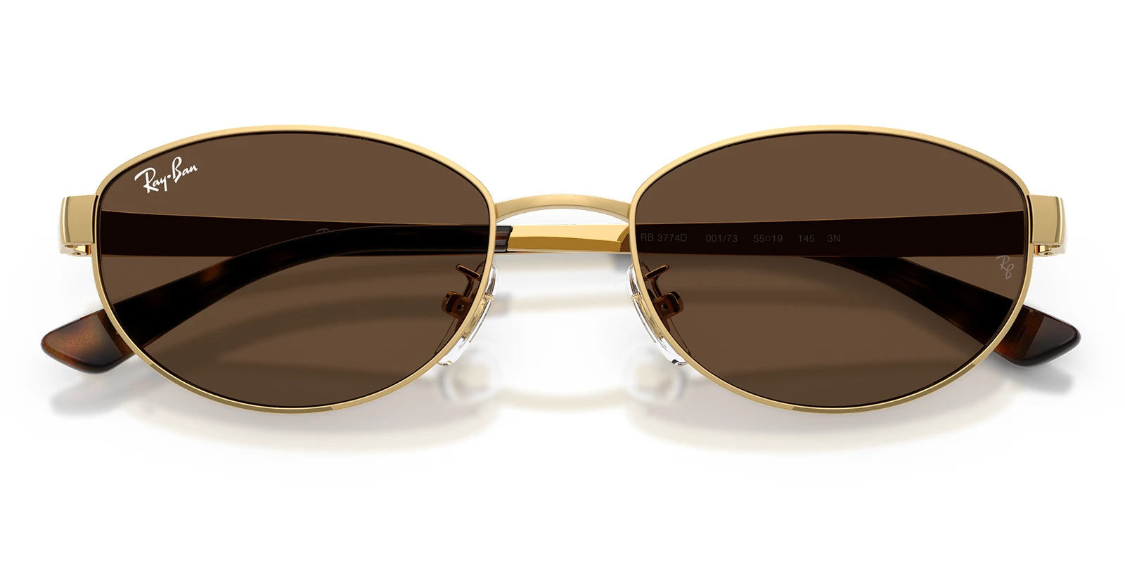 RayBan RB3774-Gold With Blue Lenses