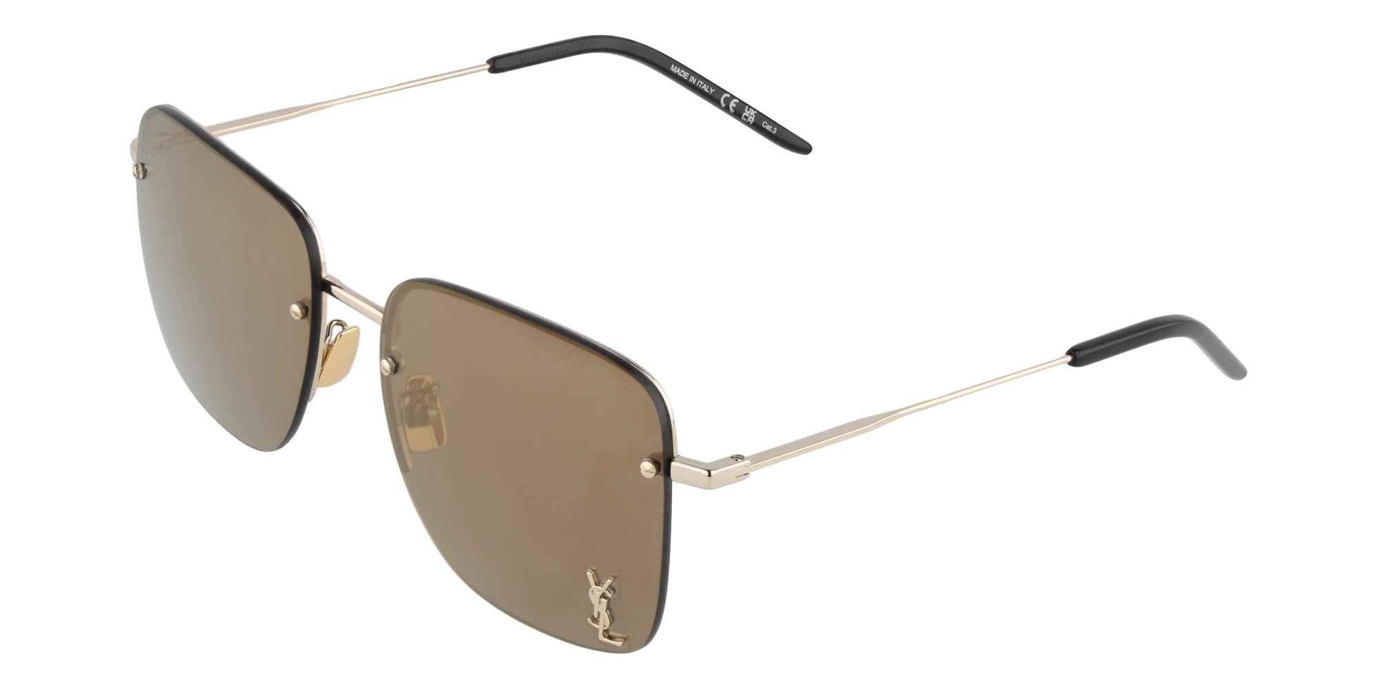 Saint Laurent SL312-Gold With Brown Lenses