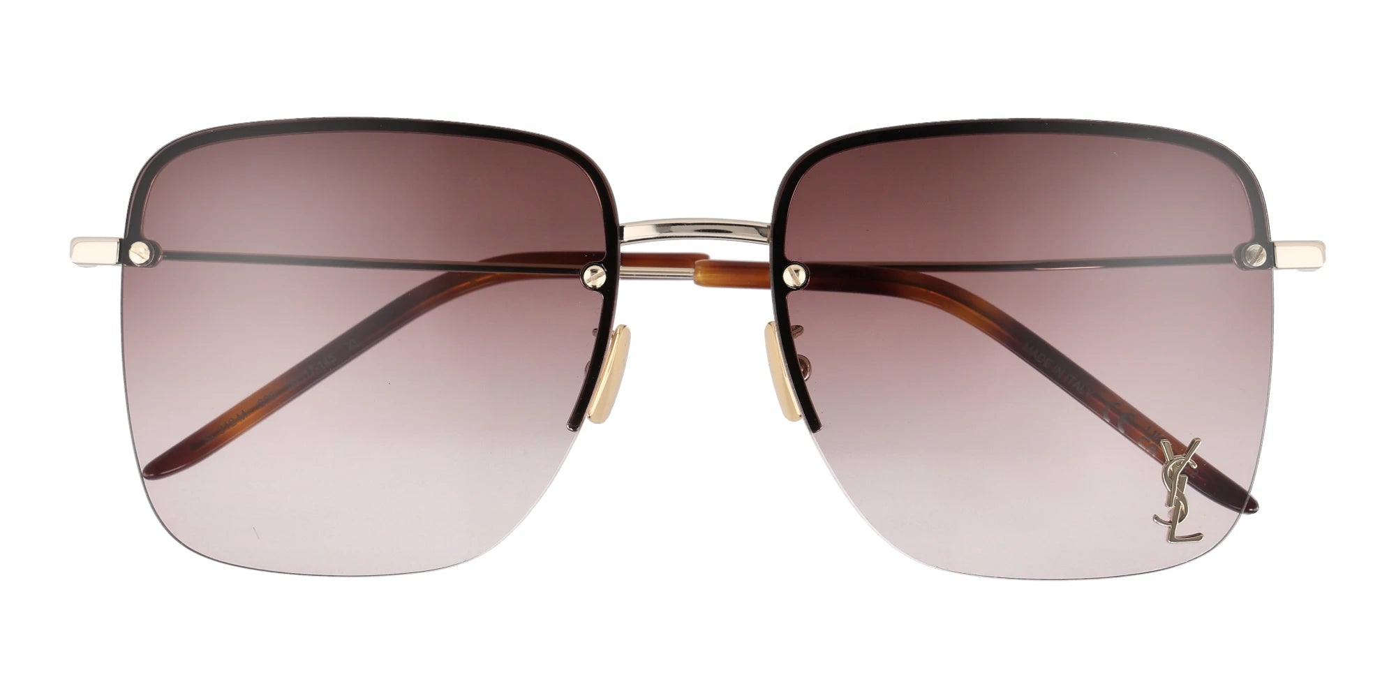 Saint Laurent SL312-Pale Gold / Brown Gradient