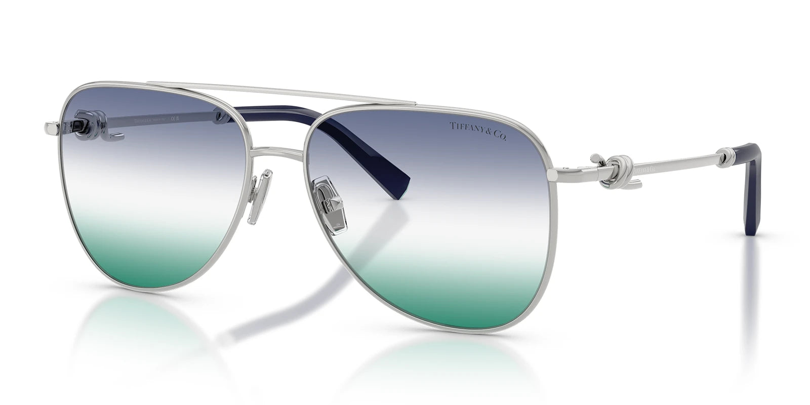 Tiffany TF3116-Silver / Green Gradient