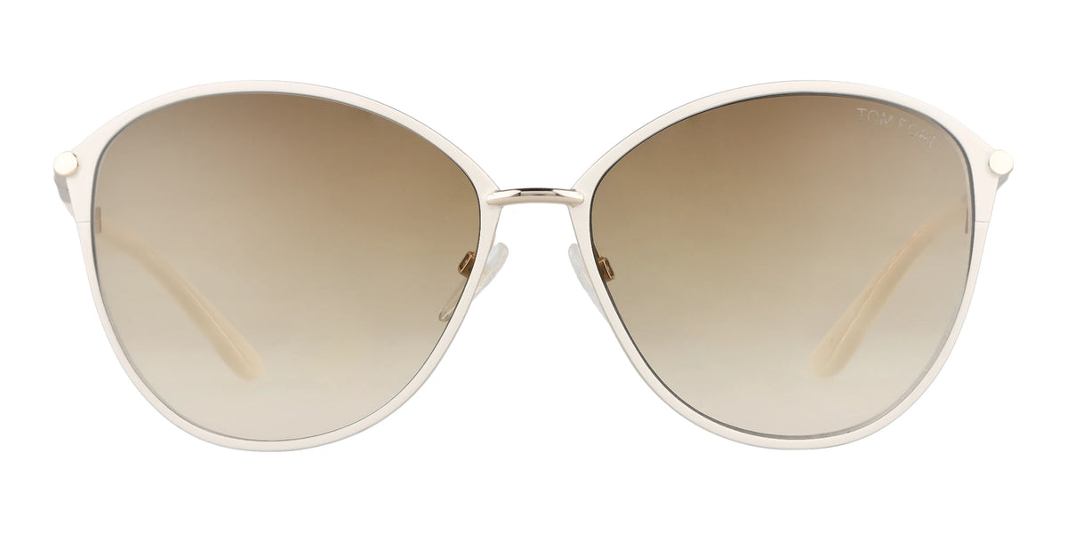 TomFord FT0320-White With Brown Lenses