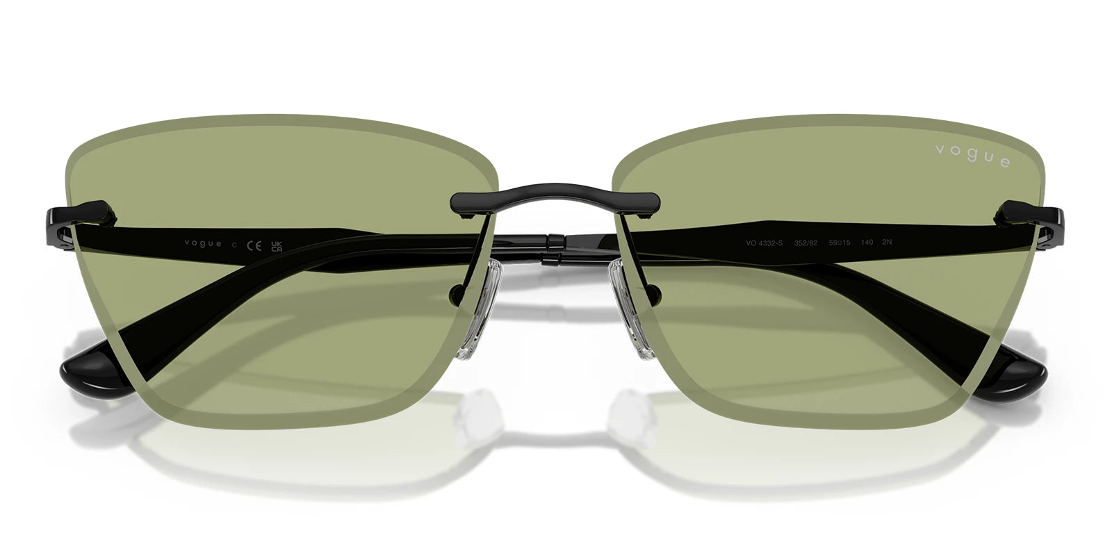 VOUGE VO4332-Black With Green Lenses