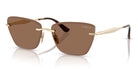 VOUGE VO4332-Gold With Brown Lenses