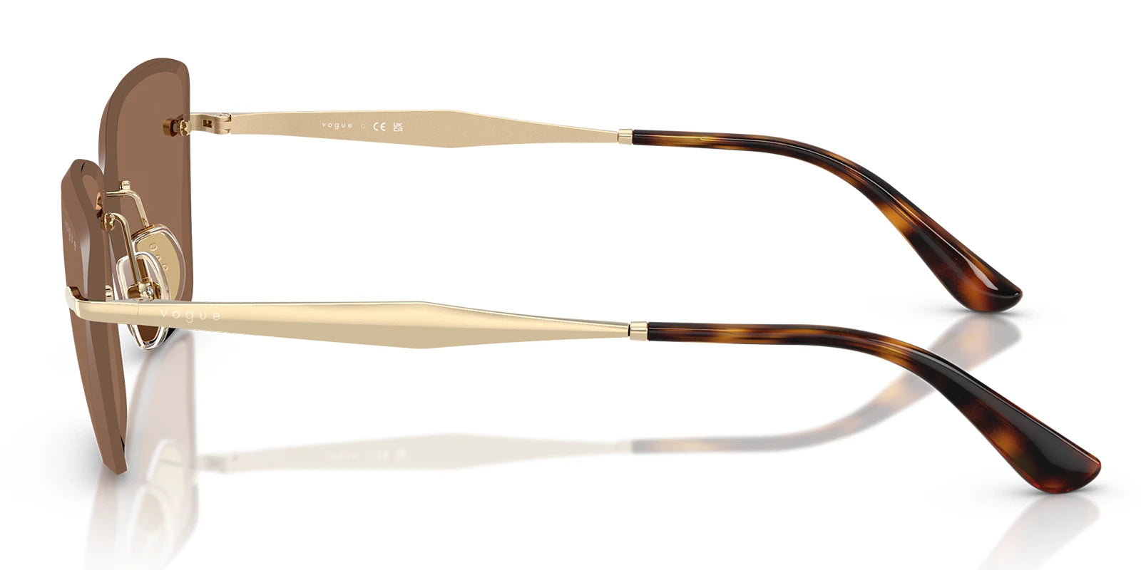 VOUGE VO4332-Gold With Brown Lenses