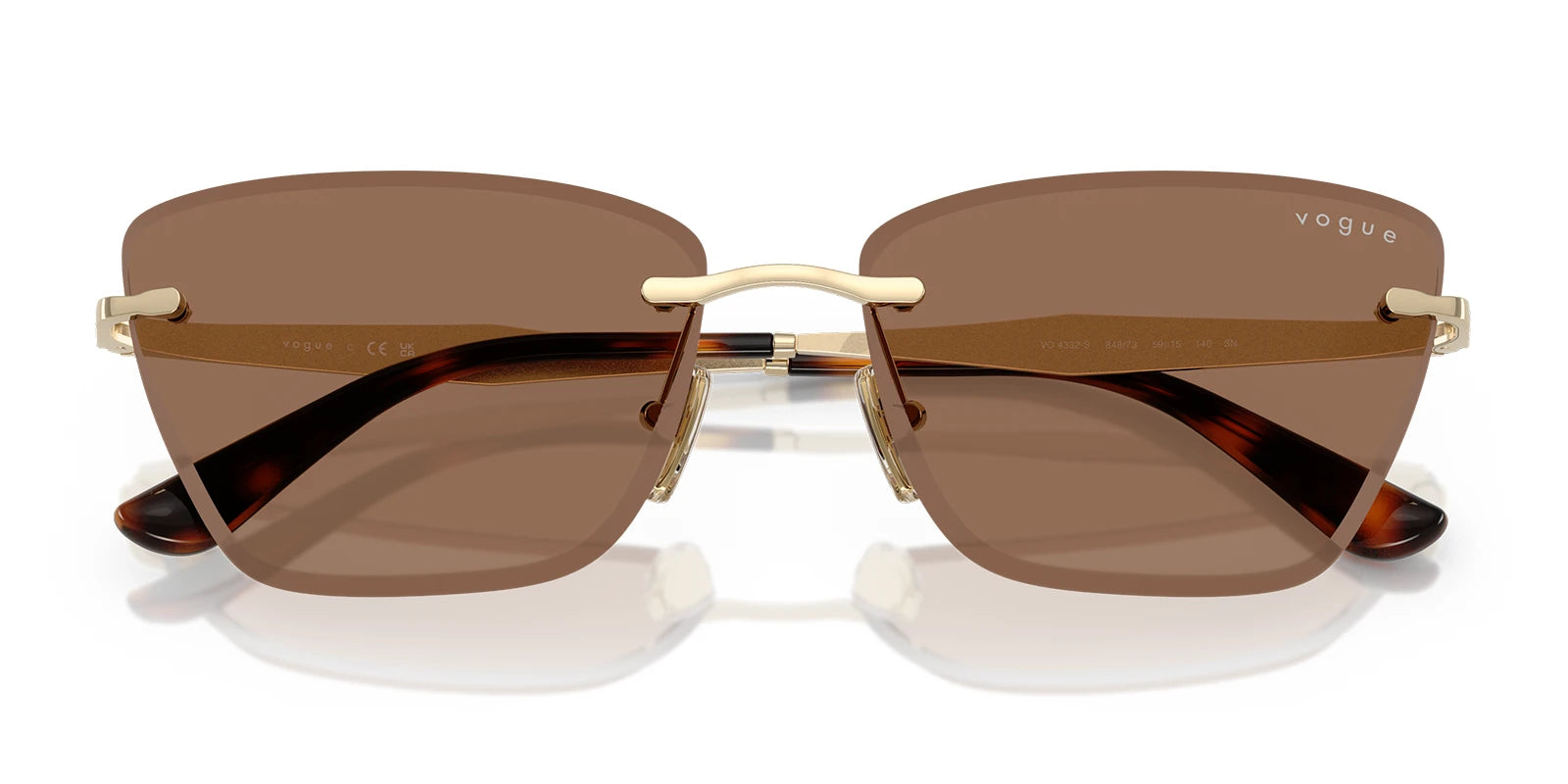 VOUGE VO4332-Gold With Brown Lenses