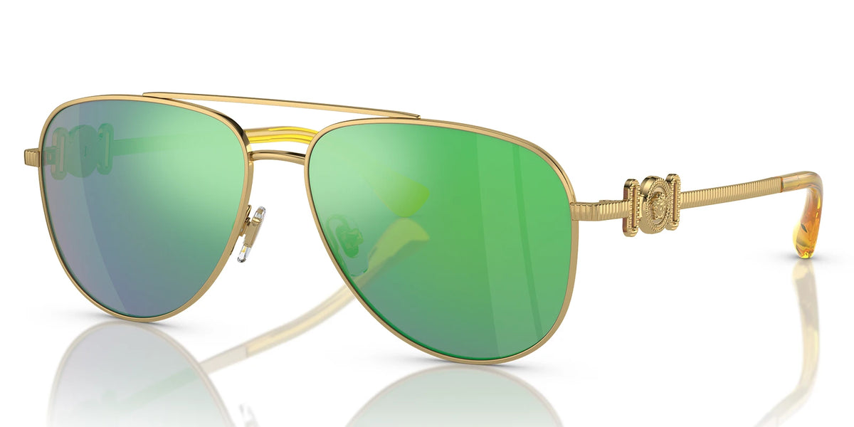 Versace VE2002-Gold With Green Lenses