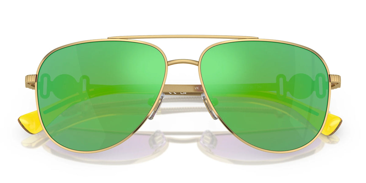 Versace VE2002-Gold With Green Lenses