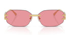 Versace VE2274-Gold With Pink Lenses